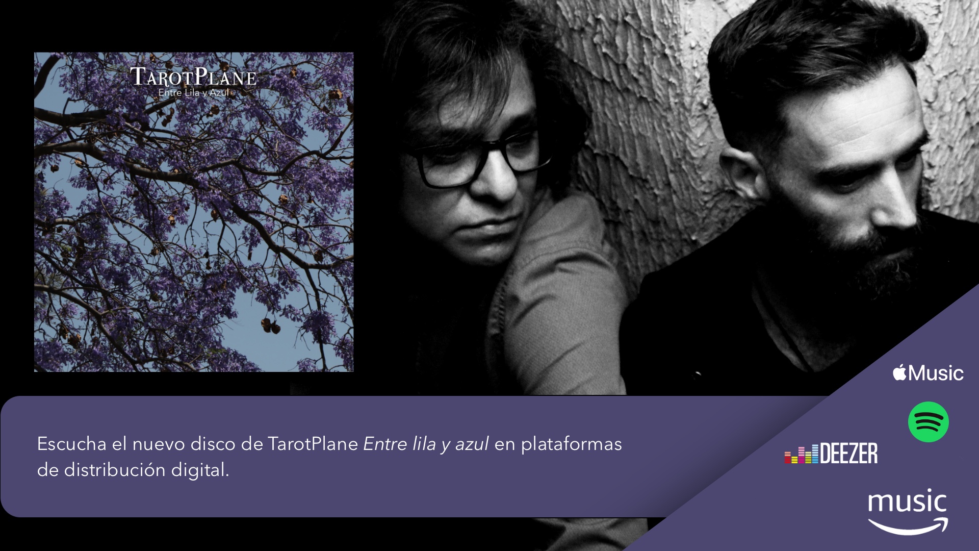 Entre lila y azul, la más reciente producción discográfica de TarotPlane